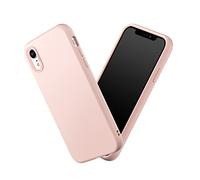 RhinoShield Coque Compatible avec [iPhone XR] | SolidSuit - Coque Fine avec Technologie d'absorption des Chocs et Finition Premium Mate, Contour Objectif Photo Interchangeable - Rose Poudré