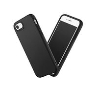 RHINOSHIELD Coque Compatible avec iPhoneSE3/SE2/8/7 | SolidSuit-Coque Fine avec Technologie d'absorption des Chocs et Finition Premium Mate, Contour objectif photo interchangeable - Noir Classic