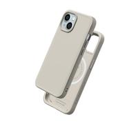 RhinoShield Coque Compatible avec MagSafe pour [iPhone 15 Plus] | SolidX - Coque renforcée avec Absorption des Chocs Design Fin Protection Contre Les Chutes de 3,5 m - Beige Coquillage