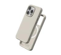 RhinoShield Coque Compatible avec MagSafe pour [iPhone 15 Pro] | SolidX - Coque renforcée avec Absorption des Chocs Design Fin Protection Contre Les Chutes de 3,5 m - Beige Coquillage