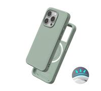 RhinoShield Coque Compatible avec MagSafe pour [iPhone 15 Pro] | SolidX - Coque renforcée avec Absorption des Chocs Design Fin Protection Contre Les Chutes de 3,5 m - Vert Sauge