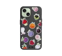 RhinoShield Coque Compatible avec MagSafe pour [iPhone 15] | SolidX - Coque renforcée avec Absorption des Chocs Design Fin Protection Contre Les Chutes de 3,5 m - Noir [One Piece/Devil Fruits]