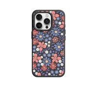 RhinoShield Coque Compatible avec MagSafe pour [iPhone 16 Pro] | SolidX - Coque renforcée avec Absorption des Chocs Design Fin Protection Contre Les Chutes de 3,5 m - Noir [Motifs Liberty]