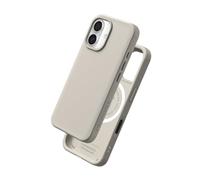 RhinoShield Coque Compatible avec MagSafe pour [iPhone 16] | SolidX - Coque renforcée avec Absorption des Chocs Design Fin Protection Contre Les Chutes de 3,5 m - Beige Coquillage
