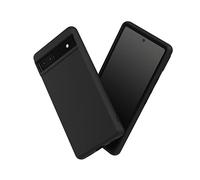 RhinoShield Coque Compatible avec [Pixel 6a] | SolidSuit - Coque Fine avec Technologie d'absorption des Chocs et Finition Premium Matte - Noir Classic