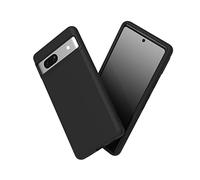 RhinoShield Coque Compatible avec [Pixel 7a] | SolidSuit - Coque Fine avec Technologie d'absorption des Chocs et Finition Premium Matte - Noir Classic
