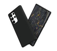 RhinoShield Coque Compatible avec [Samsung Galaxy S22 Ultra] | SolidSuit - Coque Fine avec Technologie d'absorption des Chocs et Finition Premium Matte - Noir Classic