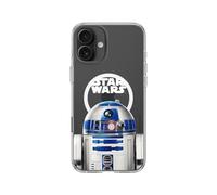 RhinoShield Coque Compatible MagSafe [iPhone 16 Plus] | Clear, Anti-jaunissement, Force magnétique supérieure, dépasse Les Normes Militaires de Protection - [Star Wars / R2D2 - Vintage]