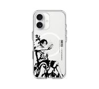 RhinoShield Coque Compatible MagSafe [iPhone 17] | Clear, Anti-jaunissement, Haute Transparence, Force magnétique supérieure, dépasse Les Normes Militaires de Protection - [One Piece/Ace B&W]