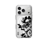 RhinoShield Coque Compatible MagSafe [iPhone 17 Pro] | Clear, Anti-jaunissement, Force magnétique supérieure, dépasse Les Normes Militaires de Protection - [One Piece/Gear 4th Snakeman B&W]