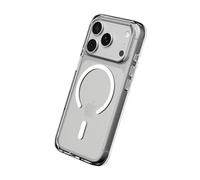 RhinoShield Coque Compatible MagSafe[iPhone 17 Pro] | Clear, Anti-jaunissement, Haute Transparence, Force magnétique supérieure, dépasse Les Normes Militaires de Protection - (Contour caméra Noir)