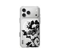 RhinoShield Coque Compatible MagSafe [iPhone 17 Pro Max] | Clear, Anti-jaunissement, Force magnétique supérieure, dépasse Les Normes Militaires de Protection - [One Piece/Gear 4th Snakeman B&W]