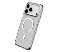 RHINOSHIELD Coque compatible MagSafe[iPhone 17 Pro Max] | Clear, anti-jaunissement, haute transparence, force magnétique supérieure, dépasse les normes militaires de protection - (Contour caméra noir)