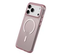 RhinoShield Coque Compatible MagSafe[iPhone 17 Pro Max] | Clear, Anti-jaunissement, Haute Transparence, Force magnétique supérieure, dépasse Les Normes Militaires de Protection - Rosé