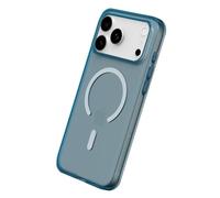 RhinoShield Coque Compatible MagSafe[iPhone 17 Pro Max] | Clear, Anti-jaunissement, Haute Transparence, Force magnétique supérieure, dépasse Les Normes Militaires de Protection - Bleu Nuit