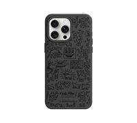 RhinoShield Coque Compatible MagSafe pour [iPhone 15 Pro Max] | SolidX - Coque renforcée avec Absorption des Chocs, Protection aux Standards Militaires - Noir [Keith Haring/Line Art]