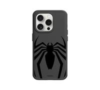 RhinoShield Coque Compatible MagSafe pour [iPhone 15 Pro] | SolidX - Coque renforcée avec Absorption des Chocs, Protection aux Standards Militaires - Noir [Marvel/Logo Spider-Man Noir]