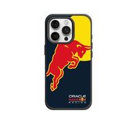 RhinoShield Coque Compatible MagSafe pour [iPhone 16 Pro] | SolidX - Coque renforcée avec Absorption des Chocs, Protection aux Standards Militaires - Noir [Oracle Red Bull Racing/Jumping Bull]