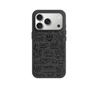 RhinoShield Coque Compatible MagSafe pour [iPhone 17 Pro] | SolidX - Coque renforcée avec Absorption des Chocs, Protection Contre Les Chutes aux Standards Militaires - Noir [Keith Haring/Line Art]