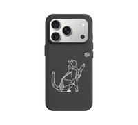 RhinoShield Coque Compatible MagSafe pour [iPhone 17 Pro] | SolidX - Coque renforcée avec Absorption des Chocs, Protection Contre Les Chutes aux Standards Militaires - Noir [Geometric Cat]