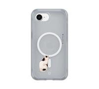 RhinoShield Coque Compatible MagSafe pour [iPhone 17e / 16e] | AirX Dépasse Les Normes Militaires de Protection, réduit Les dommages internes - Gris Vibrant [Cats of Japan I]