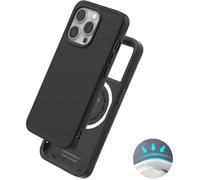 RhinoShield Coque MagSafe iPhone 15 Pro Max SolidX - Protection Chocs 3.5m Design Fin Noir.