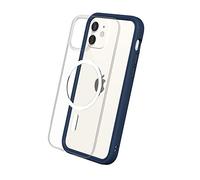 RhinoShield Coque modulaire Mod NX Compatible avec MagSafe pour [iPhone 12 Mini] | Force magnétique supérieure, Personnalisable. Absorbe Les impacts des Chutes de 3.5 mètres - Bleu Marine
