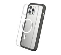 RhinoShield Coque modulaire Mod NX Compatible avec MagSafe pour [iPhone 12 Pro Max] | Force magnétique supérieure, Personnalisable. Absorbe Les impacts des Chutes de 3.5 mètres - Graphite