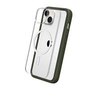 RhinoShield Coque modulaire Mod NX Compatible avec MagSafe pour [iPhone 14] | Force magnétique supérieure, Personnalisable. Absorbe Les impacts des Chutes de 3.5 mètres - Vert Kaki