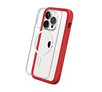 RhinoShield Coque modulaire Mod NX Compatible avec MagSafe pour [iPhone 14 Pro] | Force magnétique supérieure, Personnalisable. Absorbe Les impacts des Chutes de 3.5 mètres - Rouge