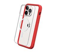 RhinoShield Coque modulaire Mod NX Compatible avec MagSafe pour [iPhone 14 Pro Max] | Force magnétique supérieure, Personnalisable. Absorbe Les impacts des Chutes de 3.5 mètres - Rouge