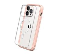 RhinoShield Coque modulaire Mod NX Compatible avec MagSafe pour [iPhone 14 Pro Max] | Force magnétique supérieure, Personnalisable. Absorbe Les impacts des Chutes de 3.5 mètres - Rose Poudré