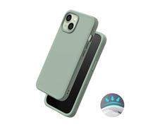 RhinoShield Coque pour [iPhone 15 Plus] | SolidX - Coque renforcée avec Absorption des Chocs Design Fin Protection Contre Les Chutes de 3,5 m - Vert Sauge
