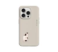 RhinoShield Coque pour [iPhone 15 Pro] | SolidX - Coque renforcée avec Absorption des Chocs, Fine et Minimaliste, Protection Contre Les Chutes aux Standards Militaires - Beige[Cats of Japan I]