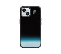 RhinoShield Coque pour [iPhone 15] | SolidX - Coque renforcée avec Absorption des Chocs Design Fin Protection Contre Les Chutes de 3,5 m - Noir [Waxing Gibbous Moon]