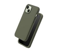 RhinoShield Coque pour [iPhone 15] | SolidX - Coque renforcée avec Absorption des Chocs Design Fin Protection Contre Les Chutes de 3,5 m - Vert algue