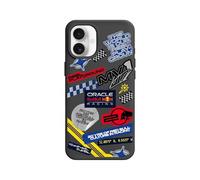RhinoShield Coque pour [iPhone 16 Plus] | SolidX - Coque renforcée avec Absorption des Chocs, Fine et Minimaliste, Protection aux Standards Militaires - Noir [Oracle Red Bull Racing/ORBR - Stickers]