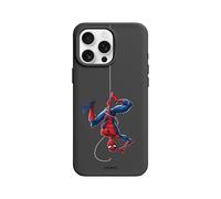 RhinoShield Coque pour [iPhone 16 Pro Max] | SolidX - Coque renforcée avec Absorption des Chocs, Fine et Minimaliste, Protection aux Standards Militaires - Noir [Marvel/Spider-Man la tête en Bas]
