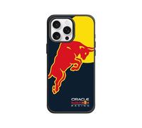 RhinoShield Coque pour [iPhone 16 Pro Max] | SolidX - Coque renforcée avec Absorption des Chocs, Fine et Minimaliste, Protection aux Standards Militaires - Noir [Oracle Red Bull Racing/Jumping Bull]