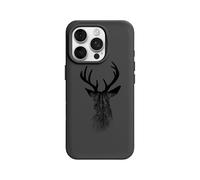 RhinoShield Coque pour [iPhone 16 Pro] | SolidX - Coque renforcée avec Absorption des Chocs Design Fin Protection Contre Les Chutes de 3,5 m - Noir [Deer Woods]