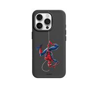 RhinoShield Coque pour [iPhone 16 Pro] | SolidX - Coque renforcée avec Absorption des Chocs, Fine et Minimaliste, Protection aux Standards Militaires - Noir [Marvel/Spider-Man la tête en Bas]