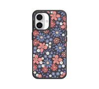 RhinoShield Coque pour [iPhone 16] | SolidX - Coque renforcée avec Absorption des Chocs Design Fin Protection Contre Les Chutes de 3,5 m - Noir [Motifs Liberty]