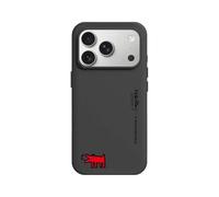 RhinoShield Coque pour [iPhone 17 Pro] | SolidX - Coque renforcée avec Absorption des Chocs, Fine et Minimaliste, Protection aux Standards Militaires - Noir [Keith Haring/Barking Dog]