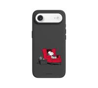 RhinoShield Coque pour [iPhone Air] | SolidX - Coque renforcée avec Absorption des Chocs, Fine et Minimaliste, Protection Contre Les Chutes aux Standards Militaires - Noir [Snoopy/Coin Lecture]