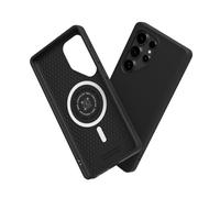 RhinoShield Coque Compatible avec [Galaxy S25 Ultra] | SolidSuit Compatible avec Magsafe - Coque Fine avec Technologie d'absorption des Chocs et Finition Premium Mate - Noir