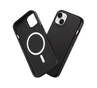 RhinoShield Coque Compatible avec [iPhone 14/13] | SolidSuit Compatible avec Magsafe - Coque Fine avec Technologie d'absorption des Chocs et Finition Premium Matte - Noir Classic