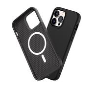 RhinoShield Coque Compatible avec [iPhone 14 Pro Max] | SolidSuit Compatible avec Magsafe - Coque Fine avec Technologie d'absorption des Chocs et Finition Premium Matte - Noir Classic