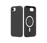 RhinoShield Coque Compatible avec [iPhone 16e] | SolidSuit Compatible avec Magsafe - Coque Fine avec Technologie d'absorption des Chocs et Finition Premium Mate - Noir