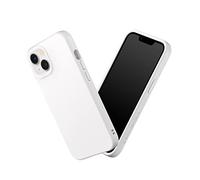 RhinoShield Coque Compatible avec [iPhone 14/13] | SolidSuit - Coque Fine avec Technologie d'absorption des Chocs et Finition Premium Matte - Blanc Classic