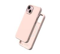 RhinoShield Coque Compatible avec MagSafe pour [iPhone 15] | SolidX - Coque renforcée avec Absorption des Chocs Design Fin Protection Contre Les Chutes de 3, m - Rose Poudré